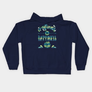 Craftiness is happiness - craft arts crafts handmade sewing knitting handlettering Kids Hoodie